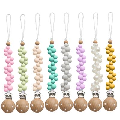 China BPA Free Pacifier Clip Baby Silicone Soother Dummy Clip for sale