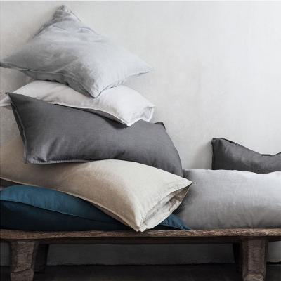 China Anti-Static Canvas Pillow Cover Breathable&Softened Canvas Cushion Custom Sizes Anti-Bacterial And Anti-allergic Pillow Case for sale