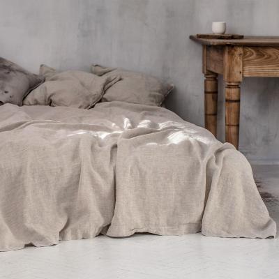 China Nondisposable Linen Covers Washed Flat Sheet Top King/Queen/Full Queen Linen Linen Bedding Twin Firm for sale