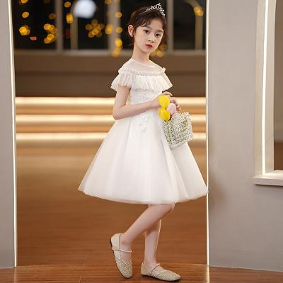 China Summer new washable thin children's dress summer new style baby girl's princess dress net red western performance clothes for sale