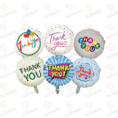 China Gift Toy BLN Balloon Wholesale 18 Inch Round Shape Home Party Mother's Day Surprise Balloon Thank You Party Decoration Foil Balloon for sale