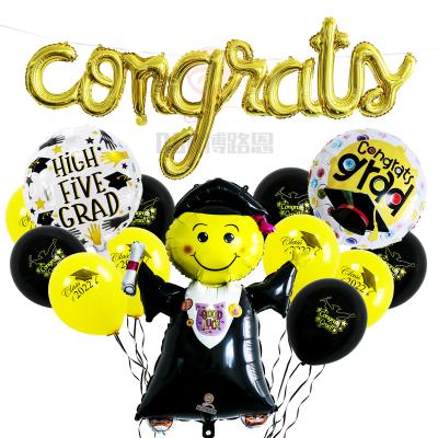 China Gift Toy BLN Maker New Arrival Grads Balloon Kit 16pcs/set Set Graduation globo for sale