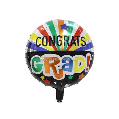 China Factory direct sale new 18 inch round shape graduation foil balloon toy BLN gift for sale