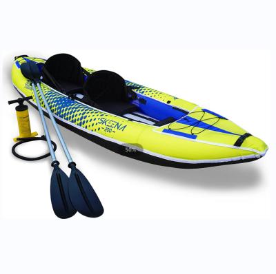 China High Strength New Arrival Kayak Drop Stitch Canoe Boat Sit On Top Portable Foldable Inflatable Kayak Hl-K2 For Fishing Recreational Kayaking for sale