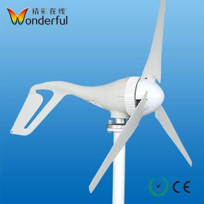 China Horizontal Homemade Alternative Wind Turbine Generator Blades Mini Wind Power System 24v 100w 200w Power 12v 300w 400w Wind Turbine Generator for sale