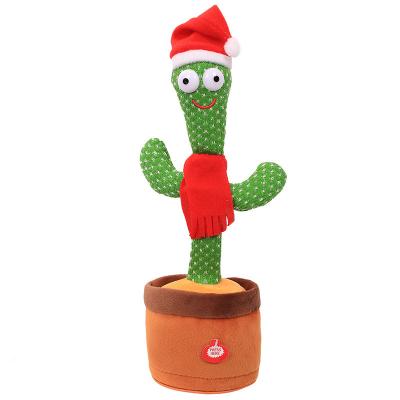 China Factory Plush Toys Music Simulation Plush Doll Dancing Cactus Talking Plush Toys for sale