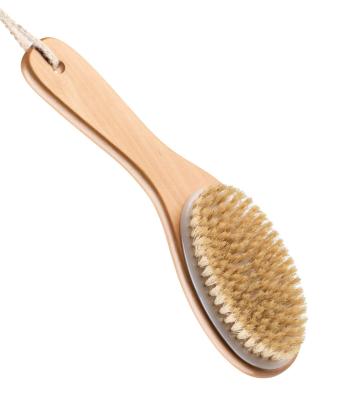 China All Natural All Logo Boar Bristle Body Bath Customized Natural Cheap Wooden Dry Brush Brush for sale