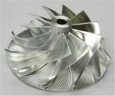 China Lokomotief Marine Turbocompressor Turbine wiel Onderdelen Titanium Lange levensduur Te koop