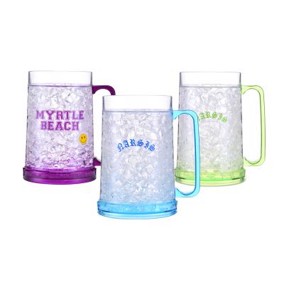 China Sustainable HT01 BPA Double Wall Sports Freezer Hotsales Frosted Mug for sale