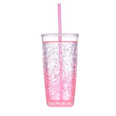 China Minimalist Keep Reusable Beverage Beer Cold Juice BPA LFGB Free Double Wall Eco - Friendly Beverage Milk Tumbler With Straw for sale