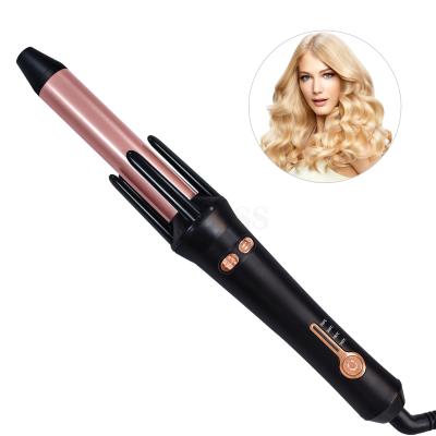 China 2021 Professional Car Hair Curler Iron Rose Gold Titanium 1 Inch Barrel Magic Wand Curling Iron for sale