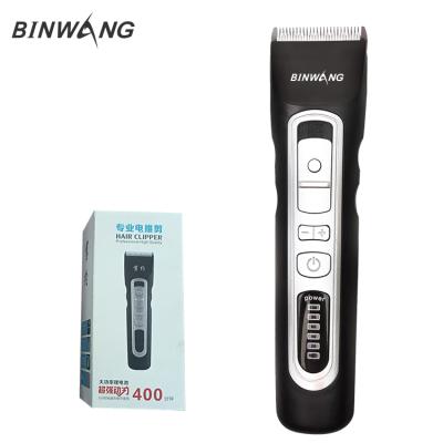 China Professional Cordless Hair Cutting Machine Rechargeable Hotel Hair Clippers Hair Trimmer With 4 Comb for sale