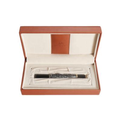 China Handmade High Quality Executive Luxury Chinese Dragon Jinhao Gift Pen Leather Box Leather Pen Box for sale