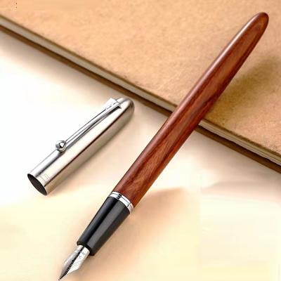 China Jinhao 51A series 0.5mm standard fountain pen wooden post retro stationery pen for sale