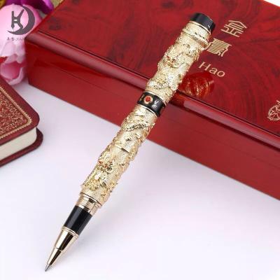 China Chinese Dragon 3D Pen Clip Gemstone Fountain Pen Personalized With Pearl Gift Or Classic Gold Jinhao 888 Promotion for sale