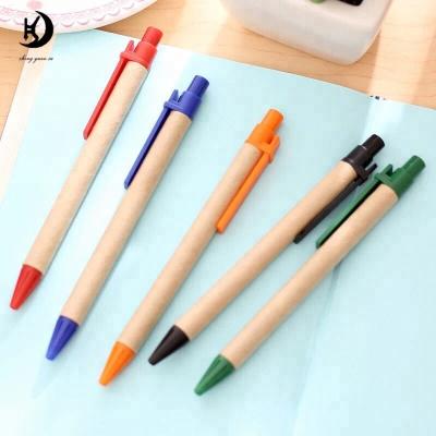 China office & School pen mq-35 promotional stationery paper pen eco-friendly hot sale reused custom ballpoint pen for sale