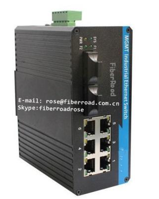 China Managed Industrial Fiber Media Converter , 6 Port Ethernet Switch for sale