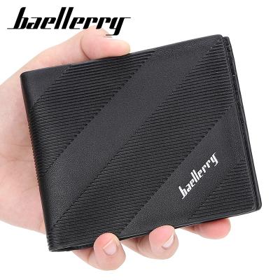 China New Baellerry D3020 Waterproof Designer Card Holder Multifunctional Short Horizontal PU Leather Wallet For Man for sale