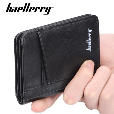 China Waterproof 2020 New Baellerry K9101 Multifunctional Ultra Thin PU Leather Men's Card Holder Wallet for sale