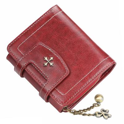 China Baellerry Newest N1638 Wholesale Fancy Fashionable Leather Short Lady Waterproof PU Women Wallet Fashion Card Purse for sale