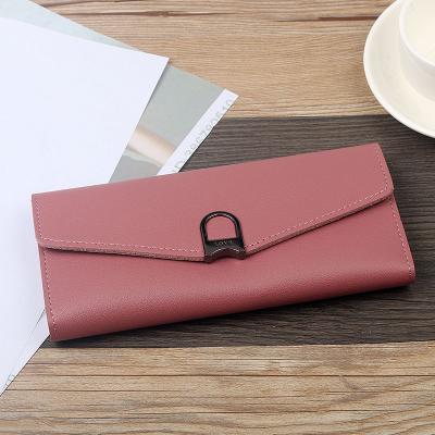 China Wallet Waterproof Triple Multi Long Card Student Fashion Leather Wallet For Women 2020 for sale