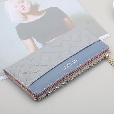 China Waterproof Women's Wallets 2020 Wholesale Long Women Girl Zipper Purse Simple Custom Logo Tassel for sale