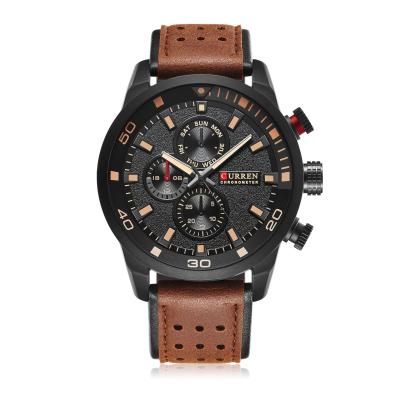 China Water Resistant OEM ODM Private Label Wristwatches Men Quartz Watches Japan Movt 8250 Stainless Steel Curren Watches for sale