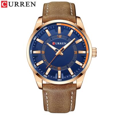 China Water Resistant Curren 8390 Mens Watch Business Belt Leisure Watch 2021 Luxury Men Wrist for sale