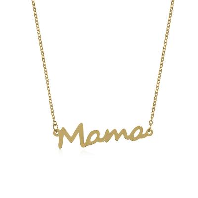 China CLASSIC Metal Alloy Mom Fashion Jewelry Necklaces For Mother's Day Gift, Custom Letter Charm Mom Statement Bracelet Dangle Chain for sale