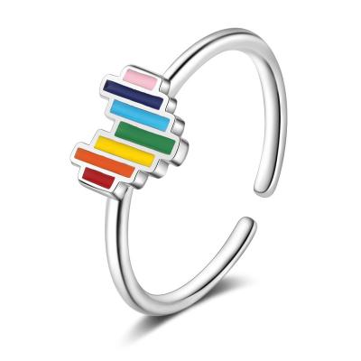 China New CLASSIC Type Soft Enamel Rainbow Low Price Craft Ring Personalized for sale