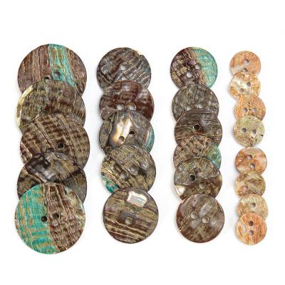 China One Ornament On A Button Abalone Shell Products Wholesale Pure Natural 2 Hole Or Garment Around Button Clothing Craft Sewing Accessories 10mm~25mm DIY for sale