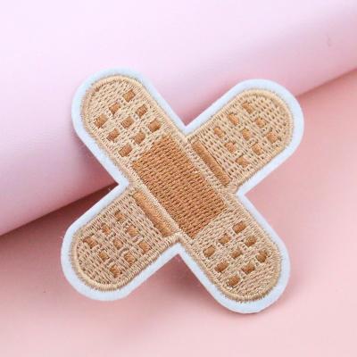 China Viable Wholesale Custom Band-Aid Embroidery Patches for sale