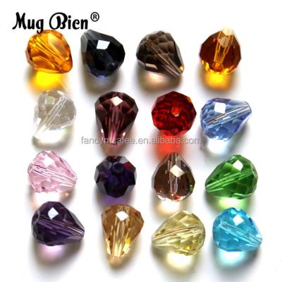 China Garment Accessories Grade Drop Shaped Teardrop Crystal Beads For Hand Craft for sale