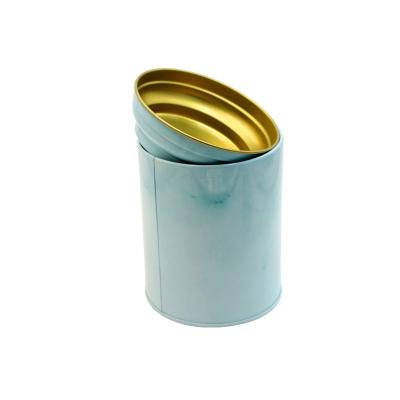 China Luxury Cosmetic Tin Canister Metal Lid Cosmetics Cylinder Supplier China Supplier Packaging Storage for sale