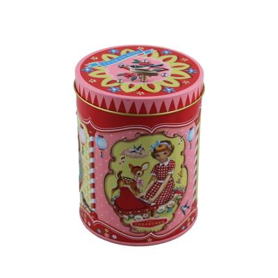 China Large Round Premium Coffee Food Safe Kid Tea Empty Musical Tin Cans For Canning for sale