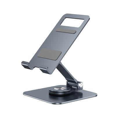 China Universal Metal Dropshipping Desk Table Mobile Phone Holder 360 Rotation Luxury Adjustable Foldable Aluminum Stand Desk Phone Holder for sale