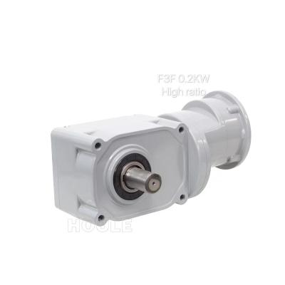 China HIGH GEARBOX F3F 25 Series IEC INPUT-TYPE RATIO 0.2KW 35~240 RATIO Hypoid Reduction Motor for sale