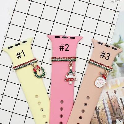 China Cute Fanshion Design Band Charms For Apple Watch Band Christmas Watch Band Charms for sale