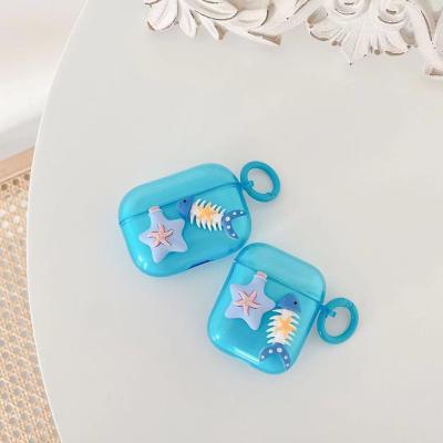 China Fanshion 3D Cartoon Soft Silicone Earphone Bag For Apple Airpods Case Cover For Airpods Pro Box Filler Protector for sale