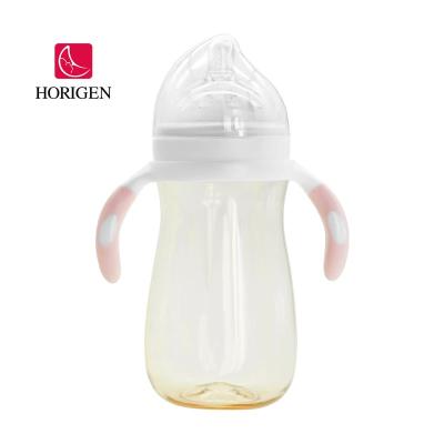 China BPA Free Baby Bottle BPA PPSU Free Wide Neck Baby Water Bottle 350ml Anti Colic Feeding Bottle for sale