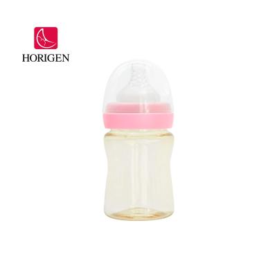 China Custom Baby Bottle 150ml BPA Anti Milk Bottle Wide Neck Colic Free Baby Bottle PPSU BPA for sale