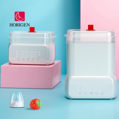 China BPA Free Milk Bottle Steam Sterilizer and Dryer CE Certified LCD Display Touch Screen Baby Bottle Steam Sterilizer for sale