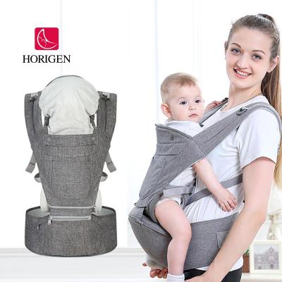 China Cationic Cloth+ Mesh Knit Convenient Safety Fabric 0-36 Month Newborn Baby Hipseat Adjustable Sling Soft Breathable 9 in 1 Hip Seat Baby Carrier for sale