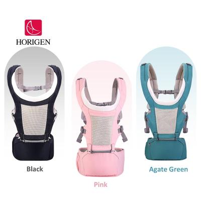 China Seiko Cloth + Mesh Knit Fabric 3-36 Month 6 In 1 Soft Baby Hipseat Carrier Home Travel Front Facing Baby Support Carrier Soft Breathable for sale