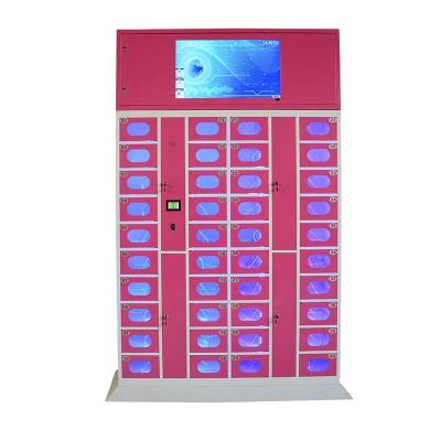 China New More+ Advertising Display Charger Shared Rental Mobile Kiosk QR Code With Lockers for sale