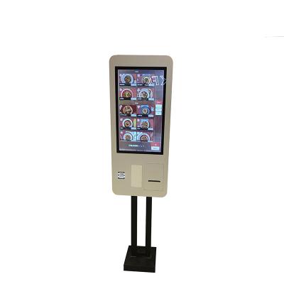 China Newest free standing fast food self service payment kiosk ordering self checkout machine for restaurant/supermarket/store/store for sale