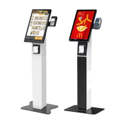 China Self Service Interactive Self Service Indoor Touch Screen Payment Ordering Kiosk With Visa Card POS Pay for sale