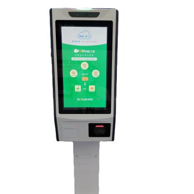 China 27 Inch Indoor Smart Touch Screen Payment Kiosk Machine Self Ordering Kiosk In Restaurant for sale