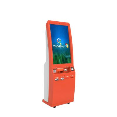 China Kiosk Indoor Bank ATM Touch Screen WIFI ATM Terminal Kiosk With Cash Payment/Acceptor Payment With A4 Laser Printer for sale