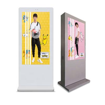 China 55 Inch Indoor Floor Standing Outdoor Advertising Player / LCD Digital Signage With High Brightness for sale